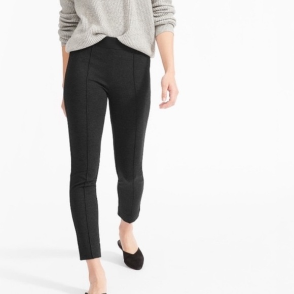 Everlane Charcoal The Stretch Ponte High Rise Skinny Pants - Picture 1 of 10